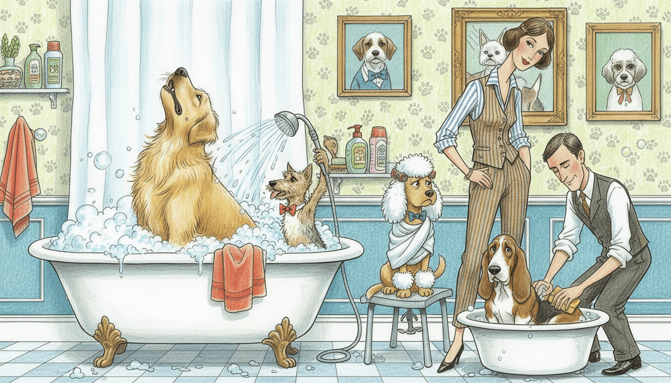 Bathing and Washing Techniques for Dogs: A Comprehensive Guide cover