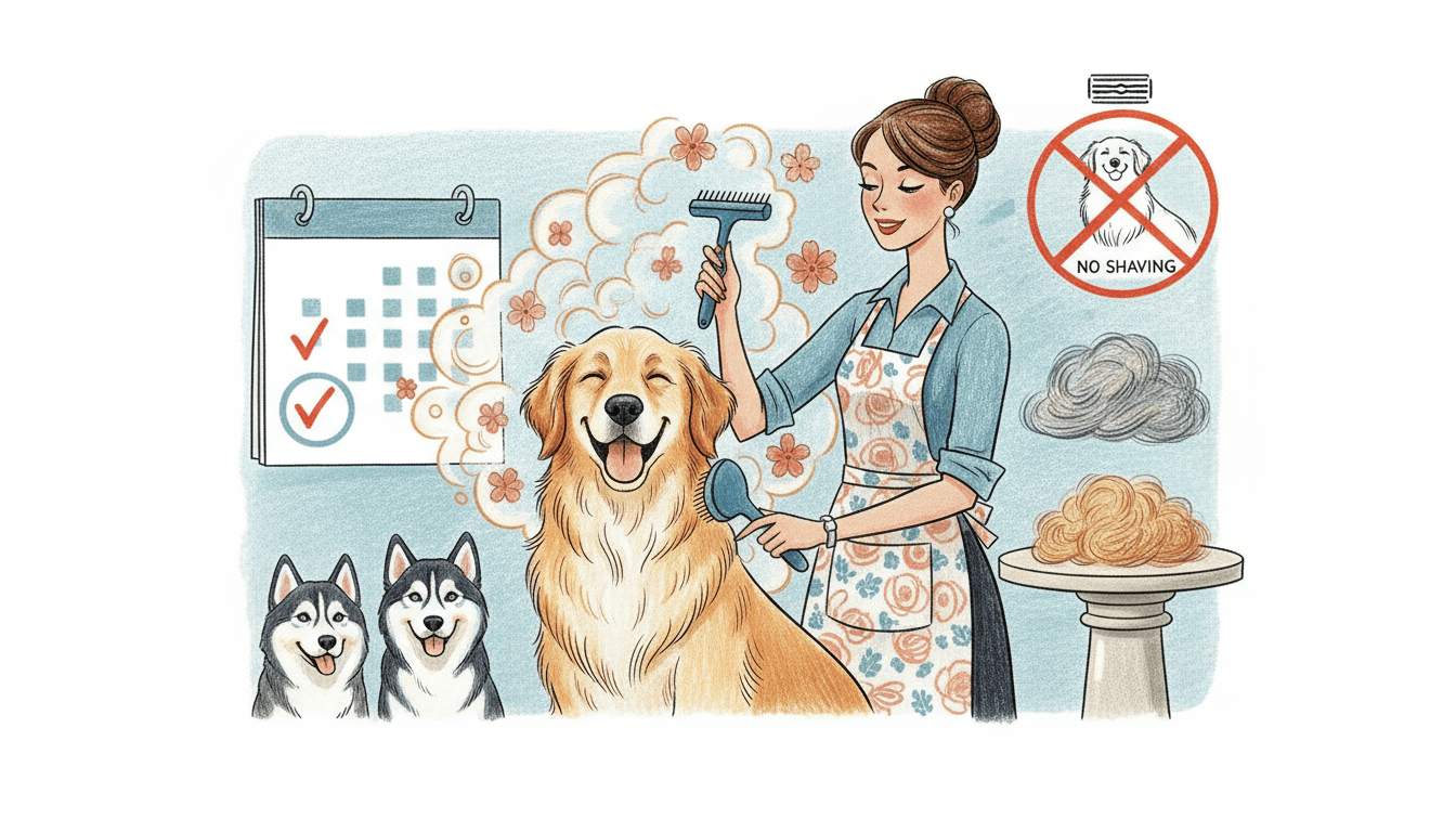 Double-Coated Dog Grooming Essentials: A Professional Guide cover