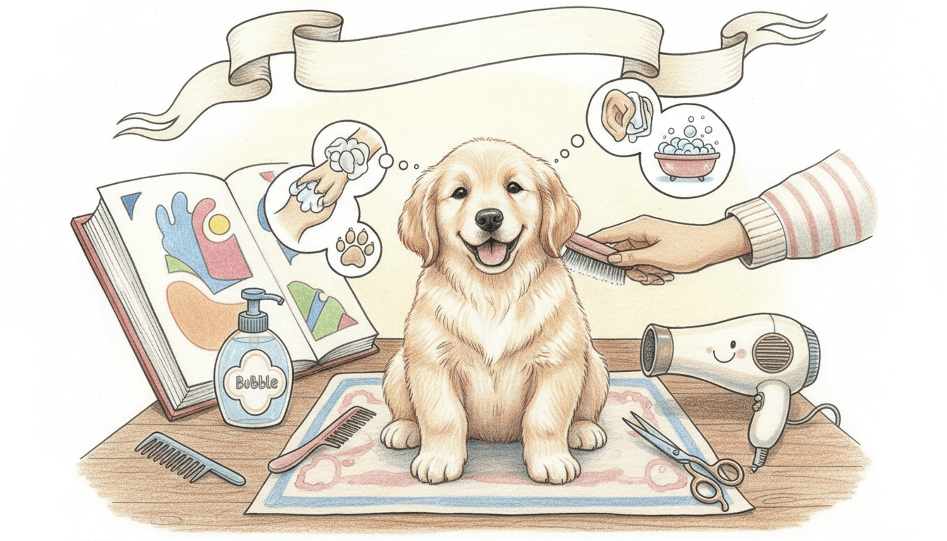 Puppy Grooming Basics: A Comprehensive Guide for Young Dogs cover