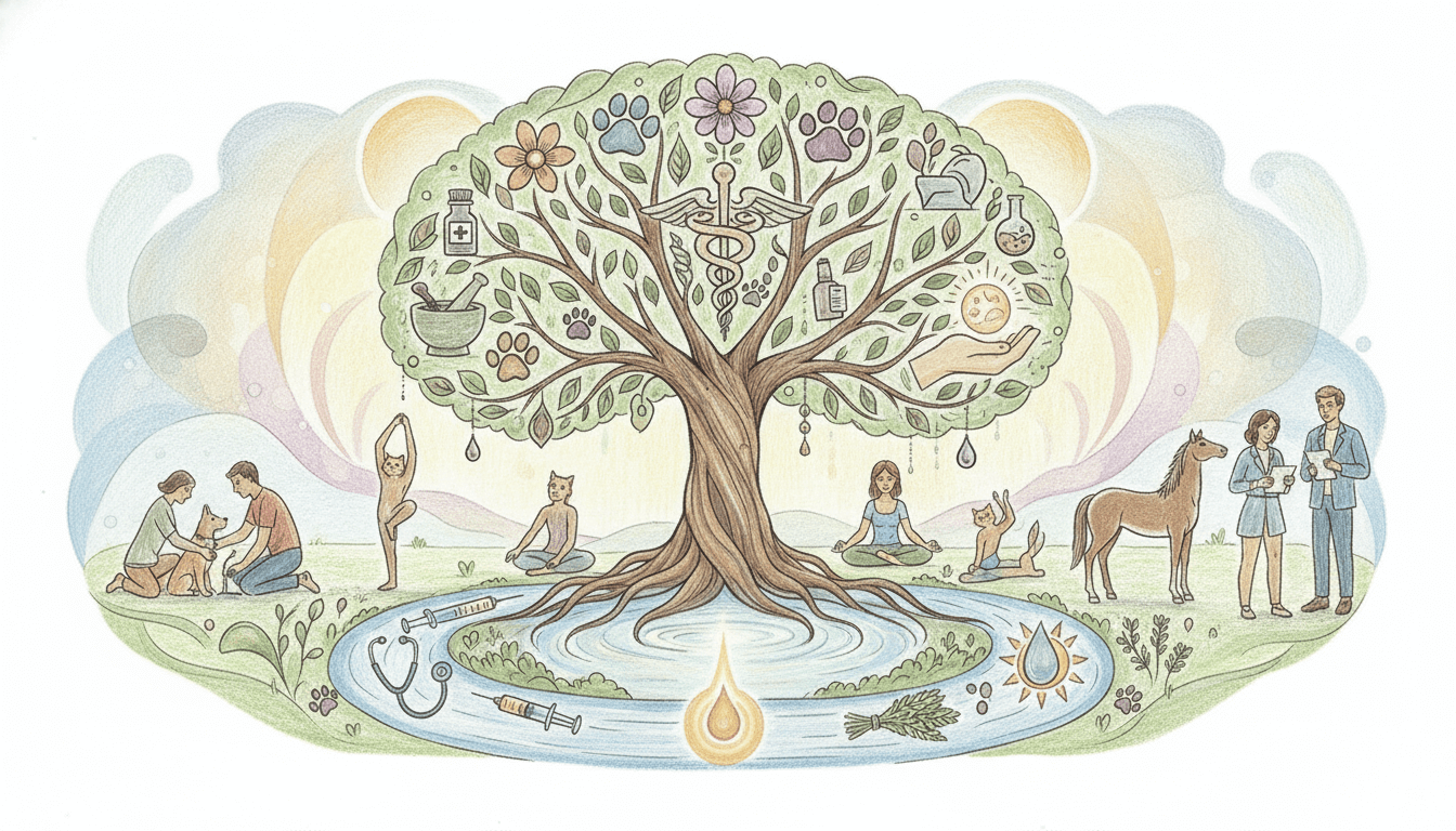 Holistic Pet Health Approaches: Integrating Traditional and Alternative Veterinary Medicine cover