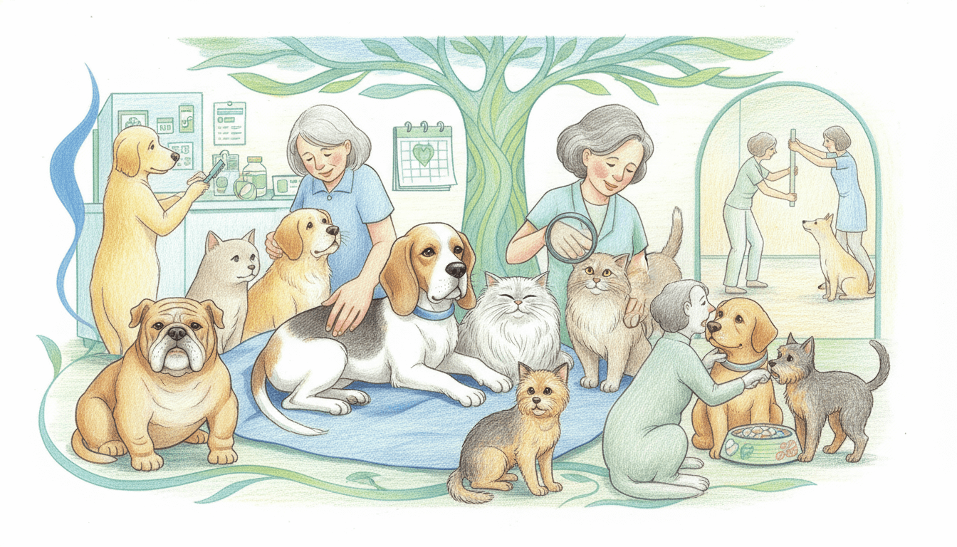 Senior Pet Health Management: Comprehensive Care for Aging Companions cover