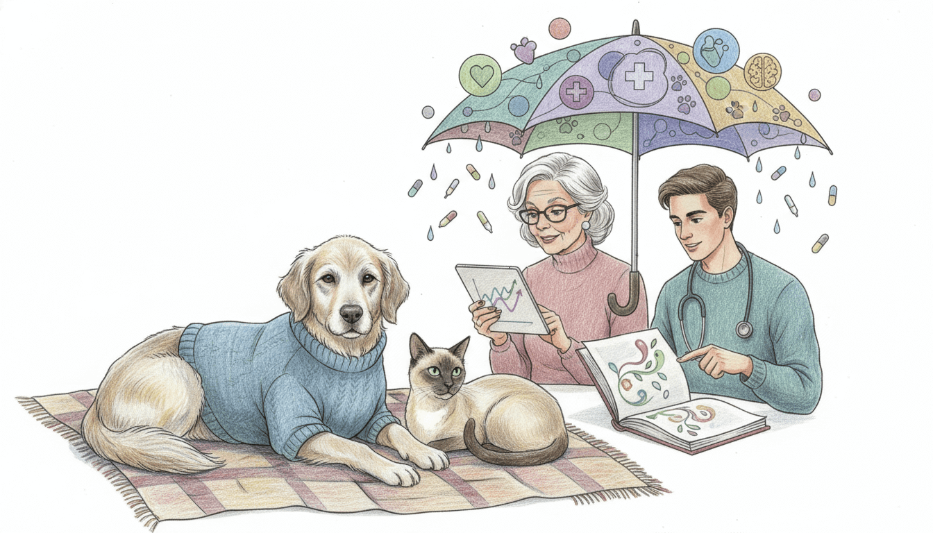 Senior Pet Healthcare: Comprehensive Guide to Aging Pet Wellness cover